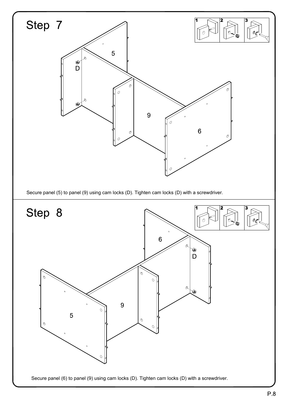 Untitled | Walker Edison Furniture W70C25SDES 70 Wood TV Console w/ Sliding Doors User Manual | Page 8 / 18