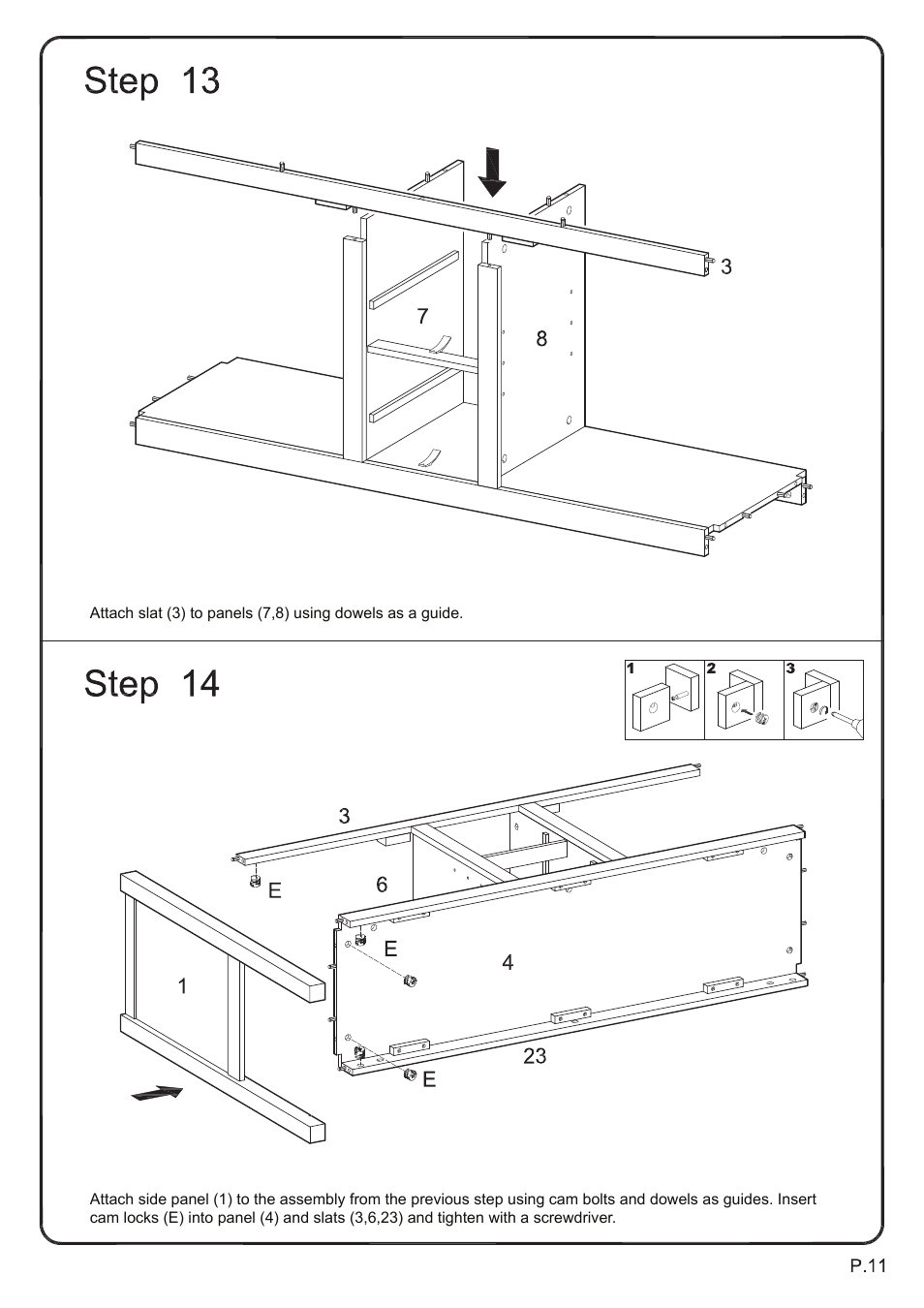 Walker Edison Furniture W52C4CT 52 TV Console Table User Manual | Page 11 / 21