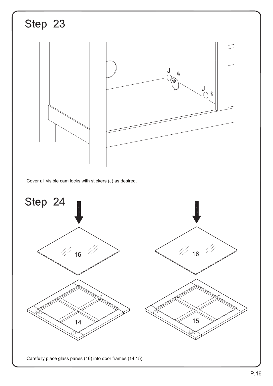 Walker Edison Furniture W52C4CT 52 TV Console Table User Manual | Page 16 / 21