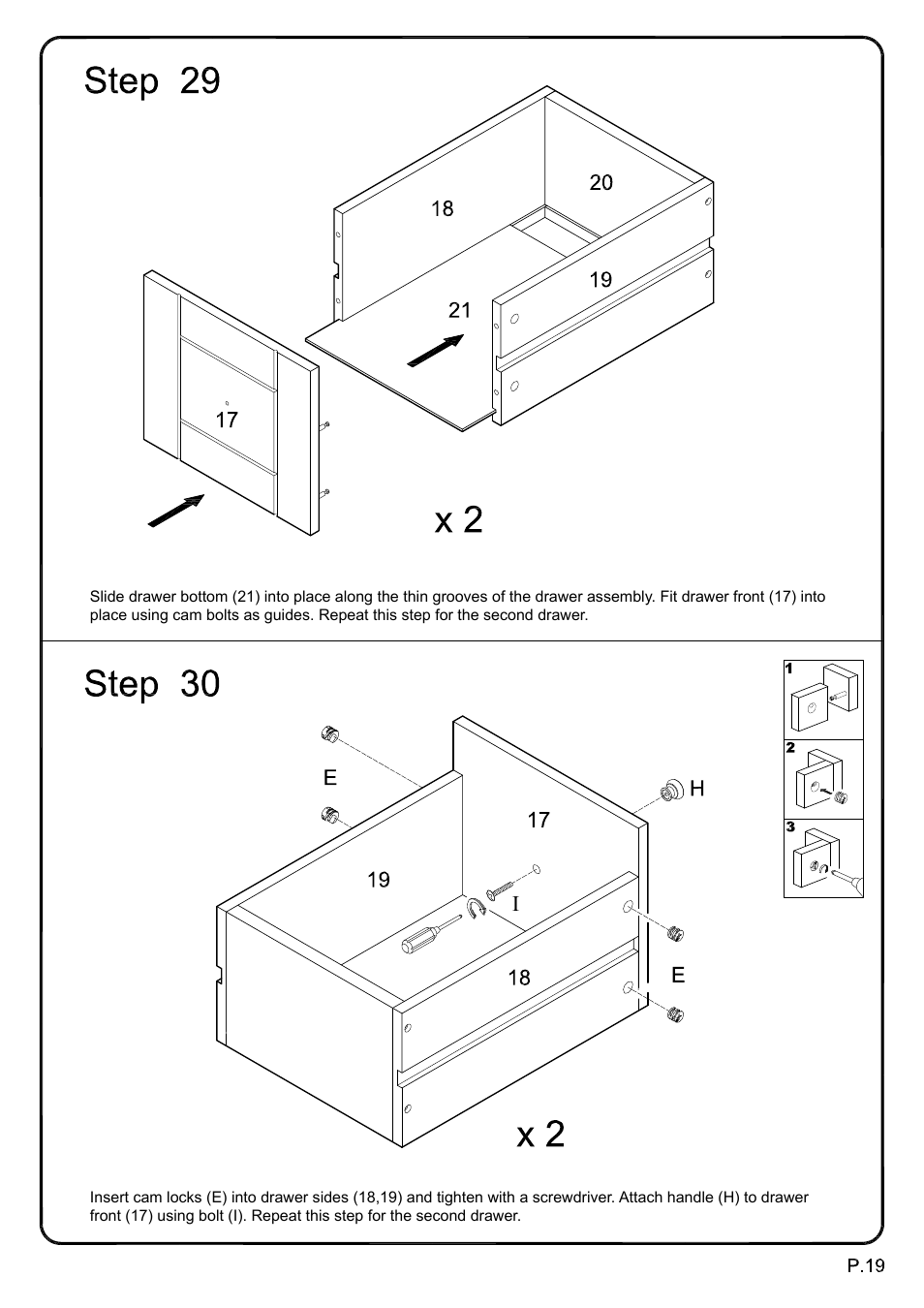 Walker Edison Furniture W52C4CT 52 TV Console Table User Manual | Page 19 / 21