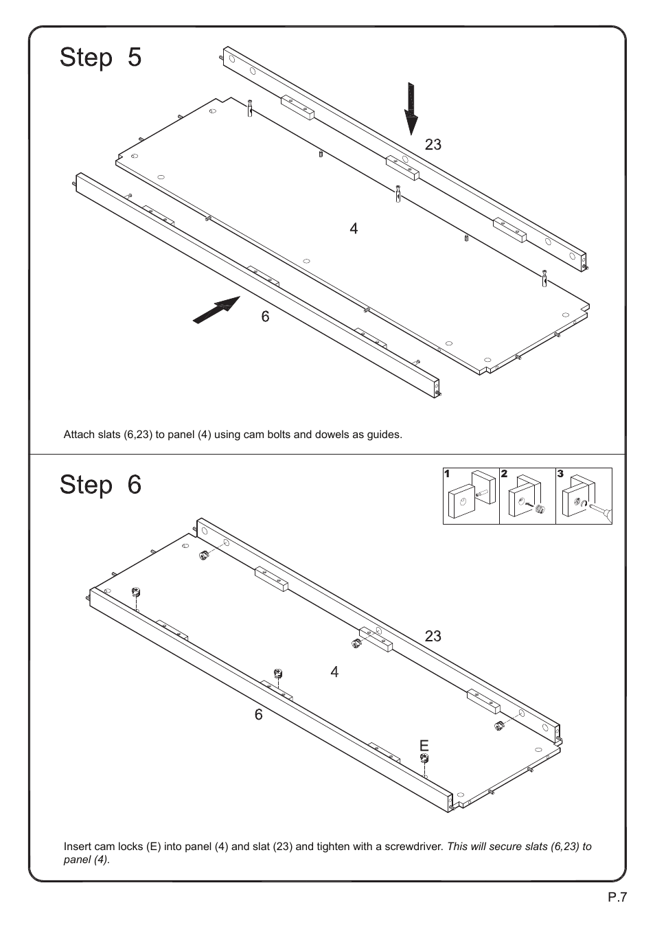 Walker Edison Furniture W52C4CT 52 TV Console Table User Manual | Page 7 / 21