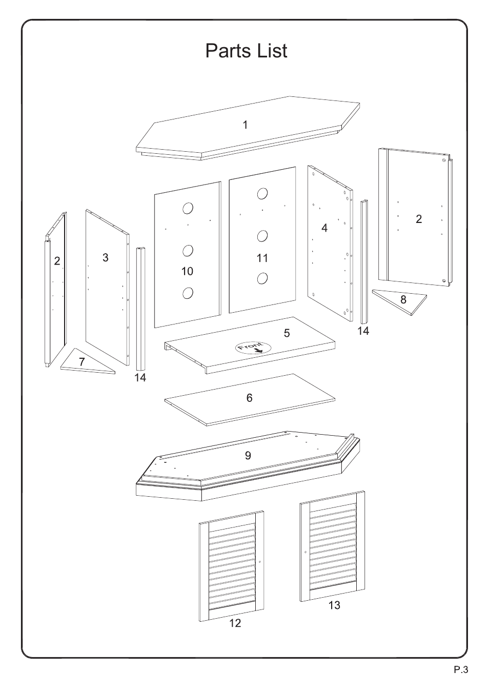 Walker Edison Furniture W52CCR 52 Corner TV Stand User Manual | Page 3 / 18