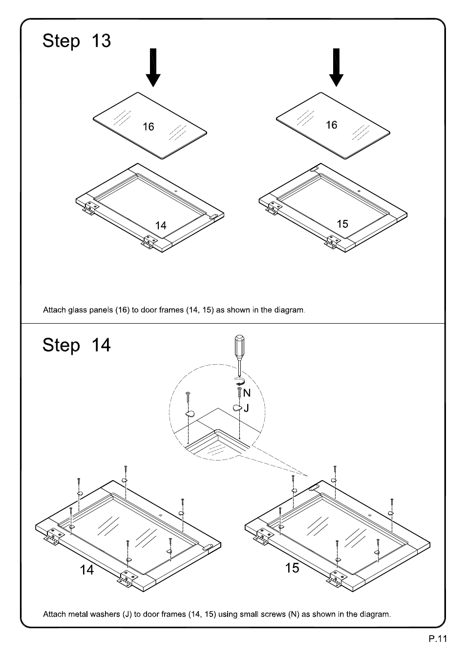 Walker Edison Furniture W52C4DO 52 TV Console User Manual | Page 11 / 13