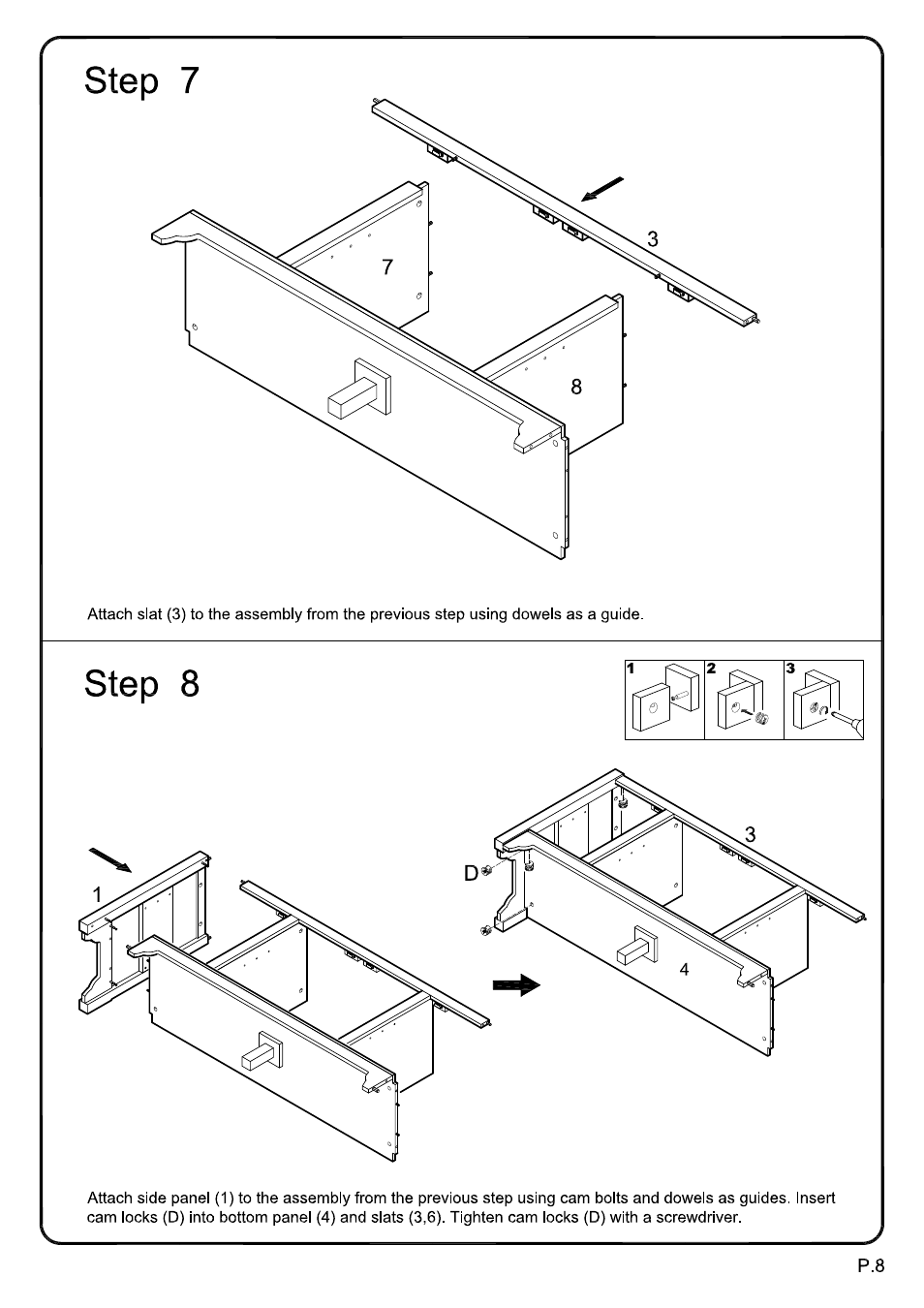 Walker Edison Furniture W52C4DO 52 TV Console User Manual | Page 8 / 13