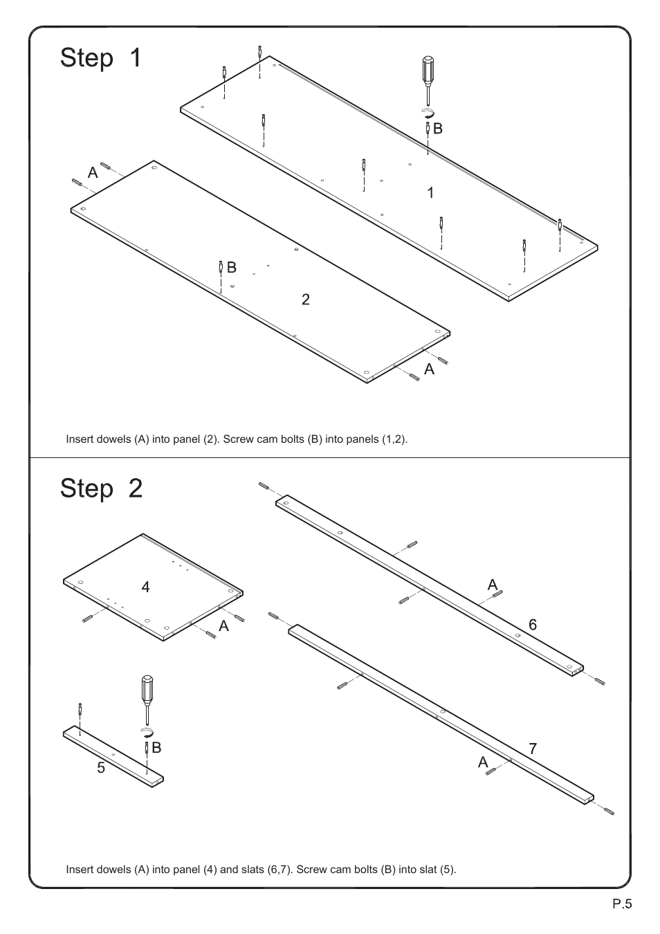 Walker Edison Furniture W58CSP 58 Essential Wood TV Console User Manual | Page 5 / 13