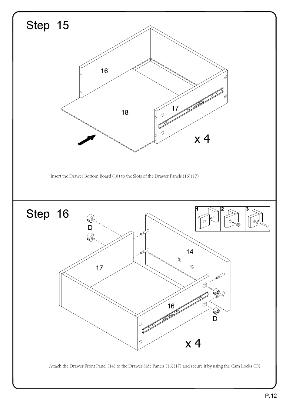 Walker Edison Furniture W70UBC22 70 Urban Blend TV Stand User Manual | Page 12 / 15