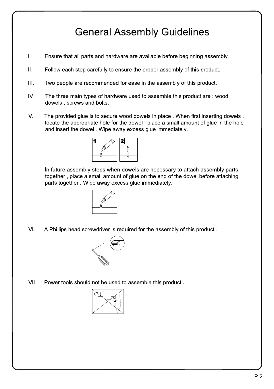 Walker Edison Furniture W70UBC22 70 Urban Blend TV Stand User Manual | Page 2 / 15