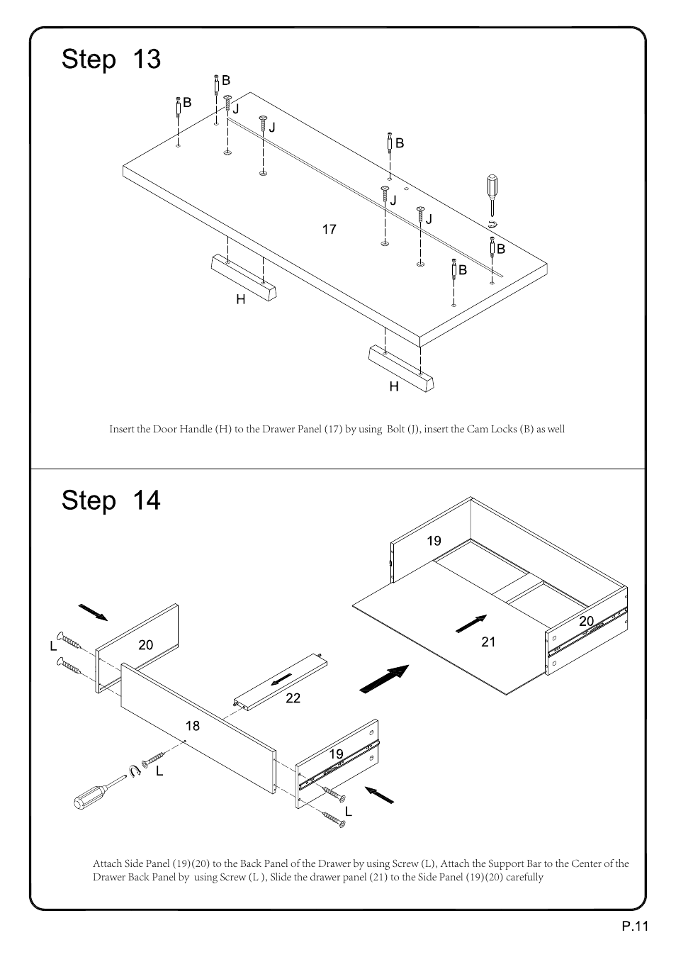 Walker Edison Furniture W60UBC22 60 Urban Blend TV Stand User Manual | Page 11 / 15