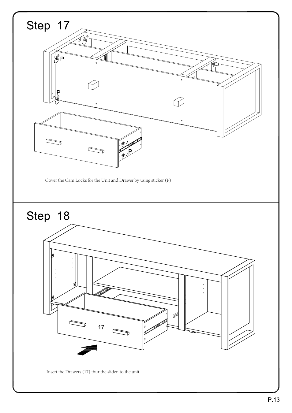 Walker Edison Furniture W60UBC22 60 Urban Blend TV Stand User Manual | Page 13 / 15