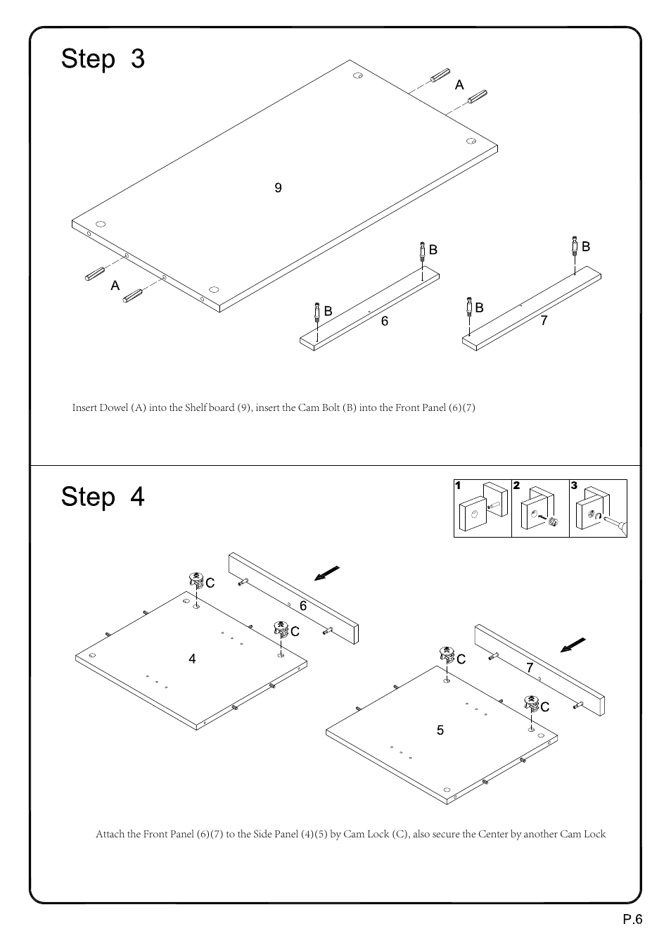 Walker Edison Furniture W60UBC22 60 Urban Blend TV Stand User Manual | Page 6 / 15