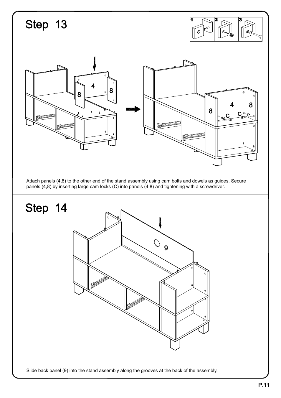 Walker Edison Furniture W44CMP 44 Columbus TV Console User Manual | Page 11 / 15