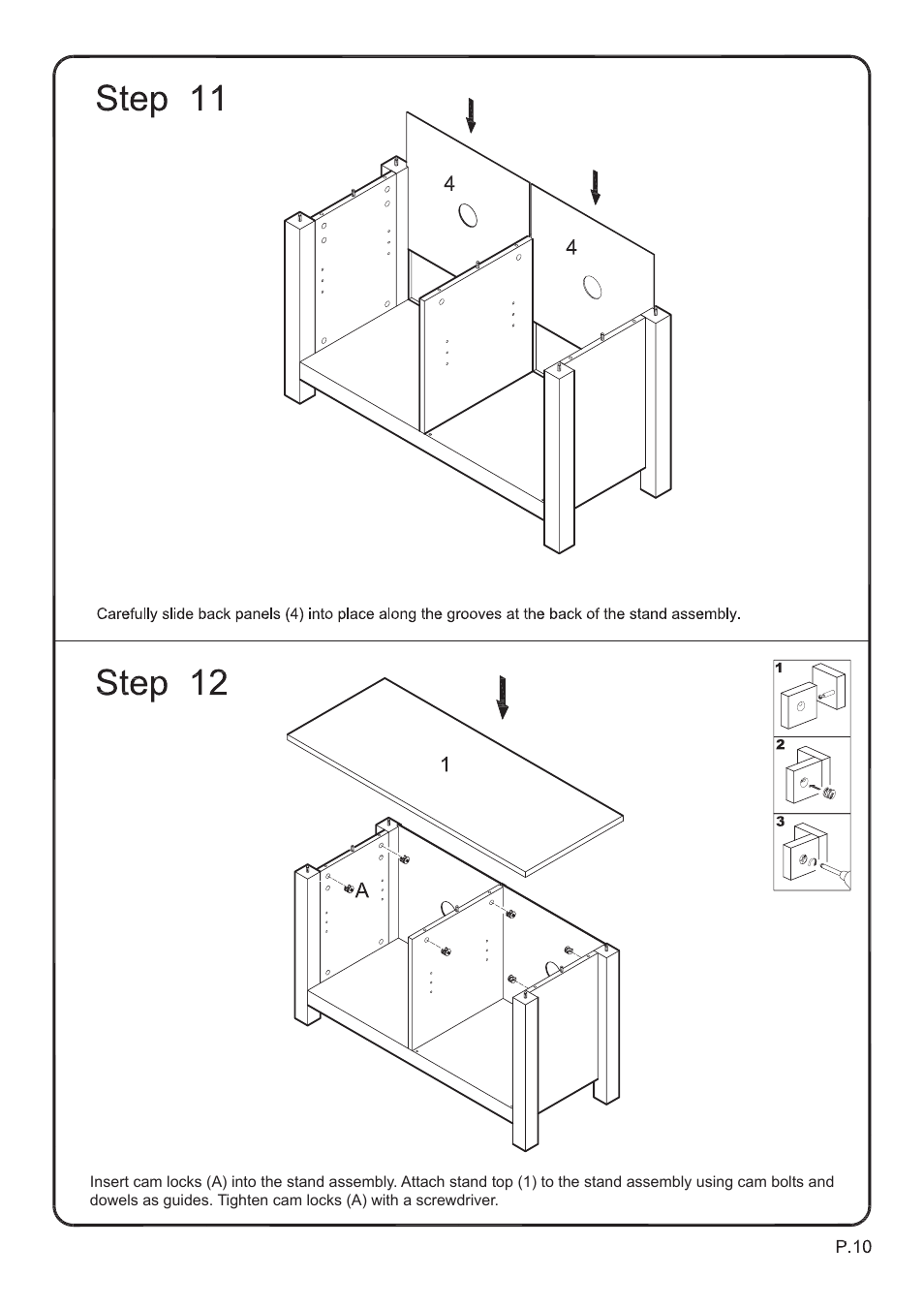Walker Edison Furniture W44COS 44 Castillo TV Console User Manual | Page 10 / 14