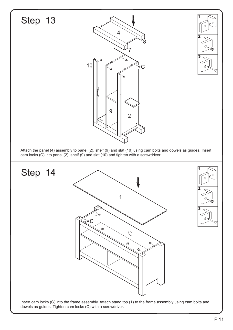 Walker Edison Furniture WQ44CFD 44 Coronado TV Console User Manual | Page 11 / 14