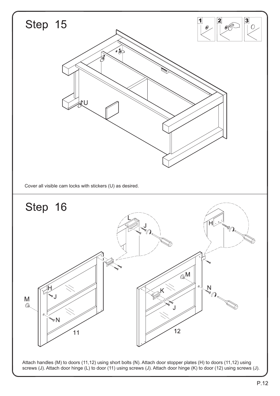 Walker Edison Furniture WQ44CFD 44 Coronado TV Console User Manual | Page 12 / 14