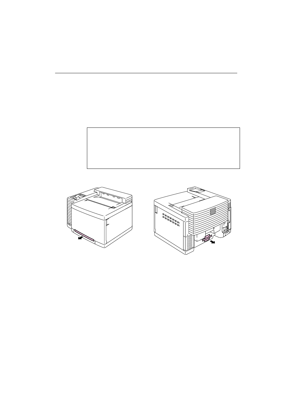 Setting up the printer, Remove the protective parts, Setting up the printer 2-4 | Remove the protective parts 2-4 | Brother HL-2400Ce User Manual | Page 33 / 256