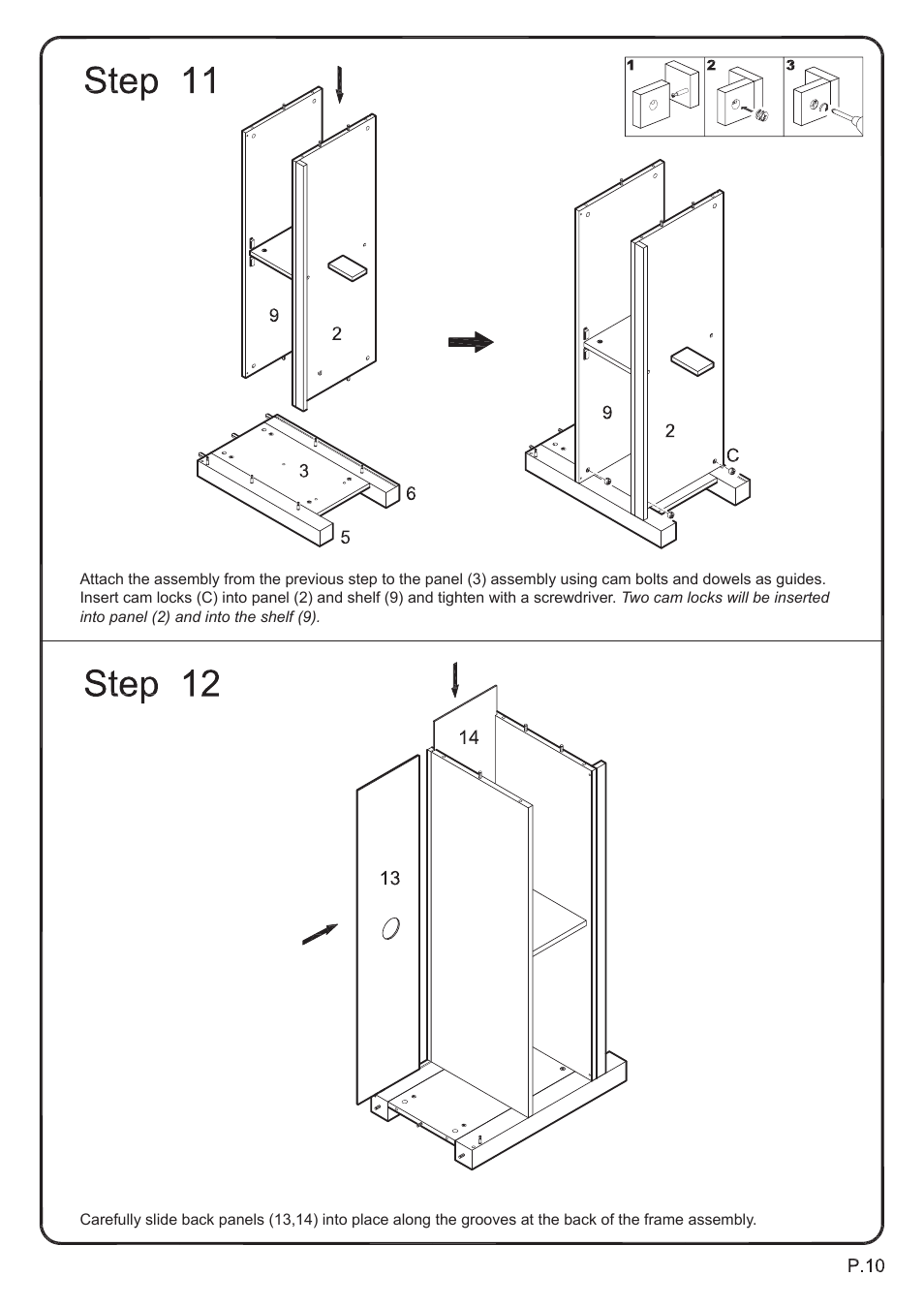 Walker Edison Furniture W44CS 44 Cortez TV Console User Manual | Page 10 / 14