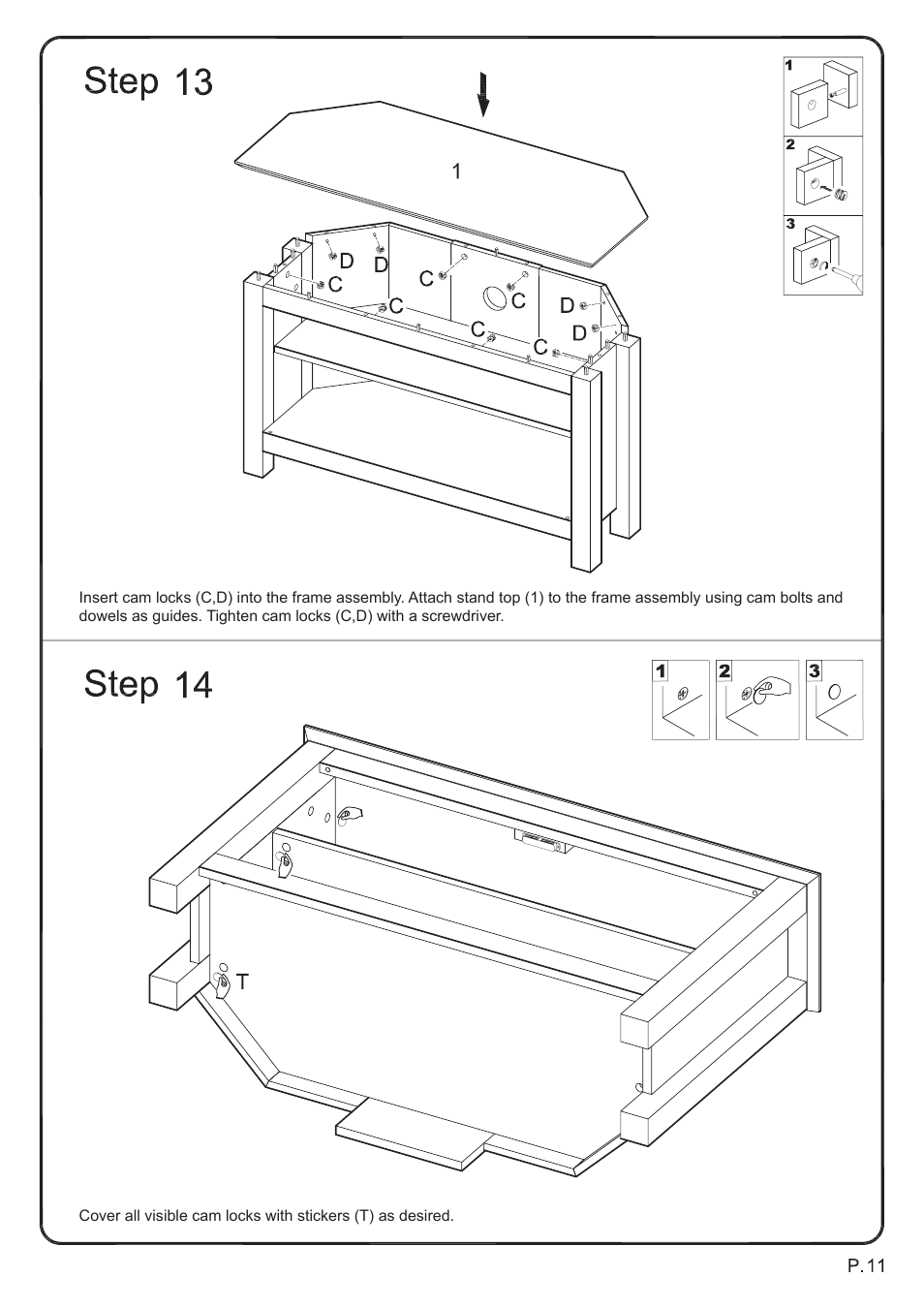 Walker Edison Furniture W44CCR 44 Cordoba Corner TV Console User Manual | Page 11 / 14