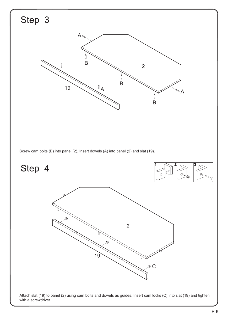 Walker Edison Furniture W44CCR 44 Cordoba Corner TV Console User Manual | Page 6 / 14