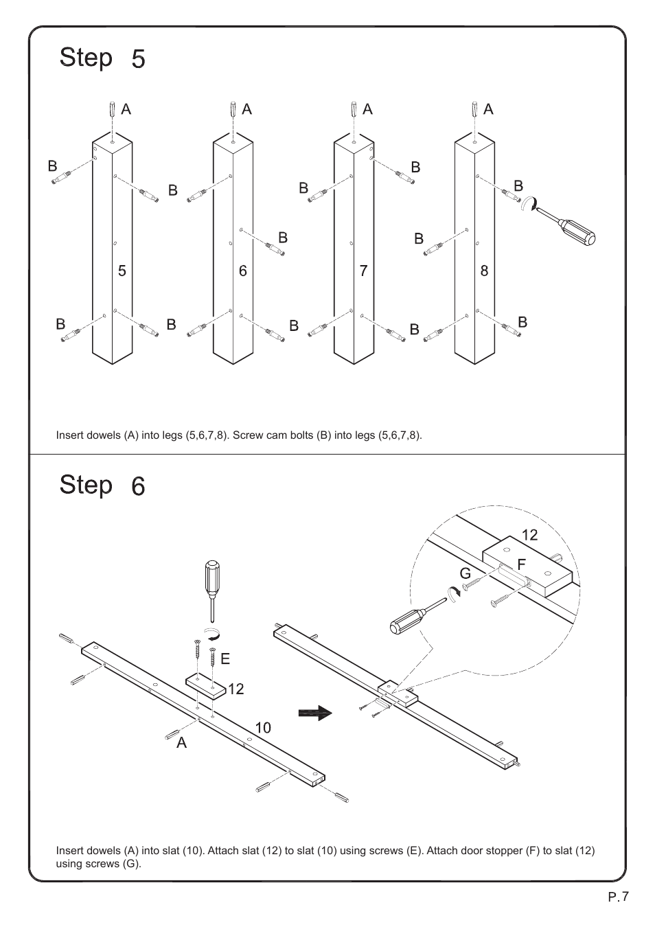 Walker Edison Furniture W44CCR 44 Cordoba Corner TV Console User Manual | Page 7 / 14