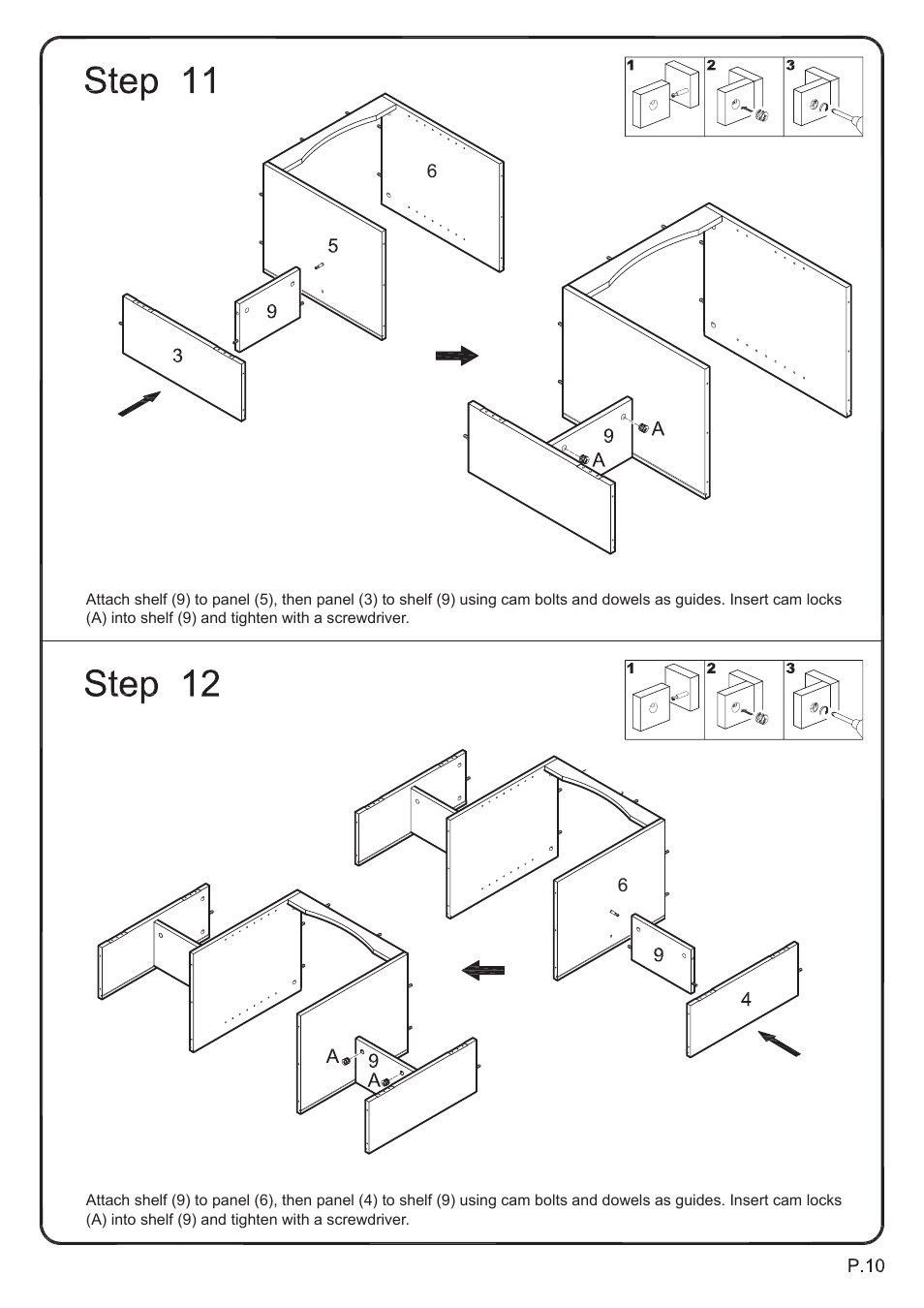 Walker Edison Furniture W42C77 Morristown 42 TV Console User Manual | Page 10 / 16