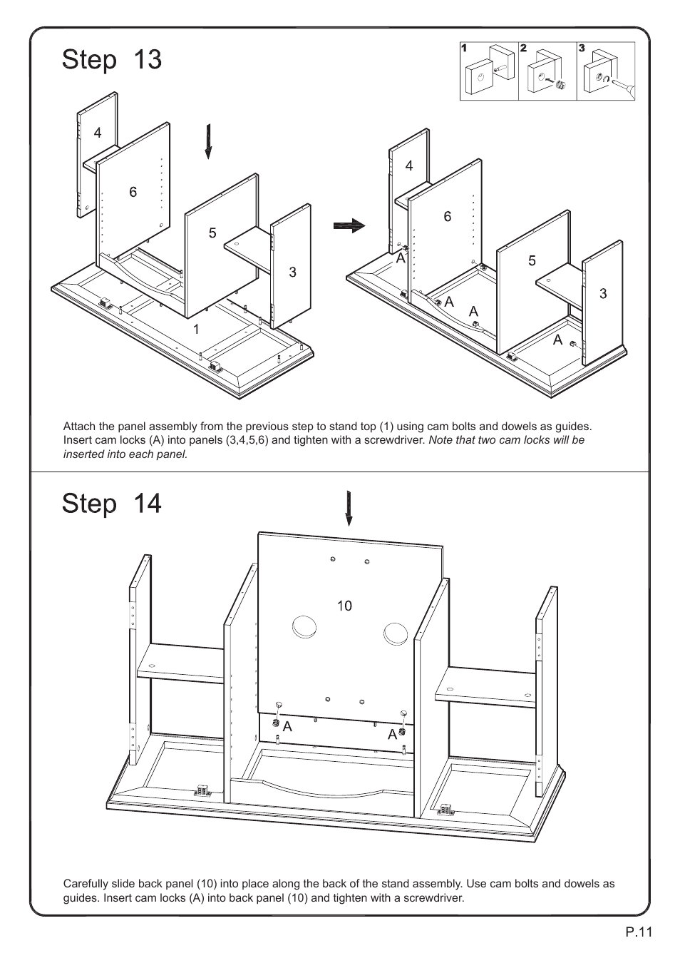 Walker Edison Furniture W42C77 Morristown 42 TV Console User Manual | Page 11 / 16