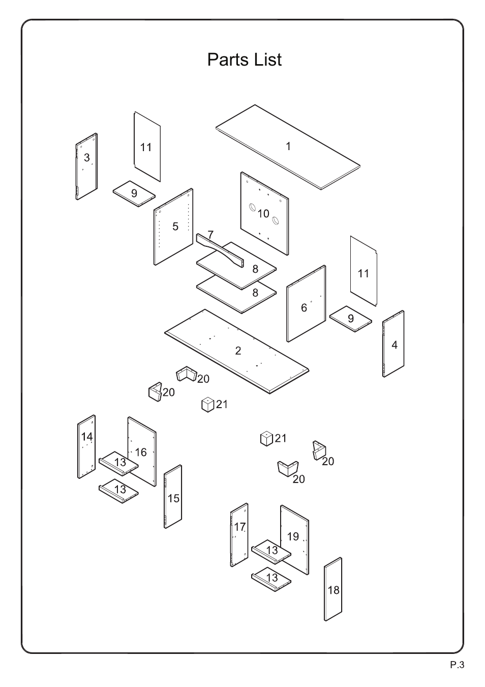 Walker Edison Furniture W42C77 Morristown 42 TV Console User Manual | Page 3 / 16