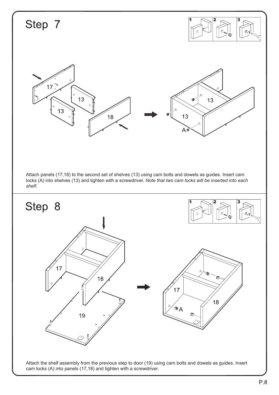 Walker Edison Furniture W42C77 Morristown 42 TV Console User Manual | Page 8 / 16