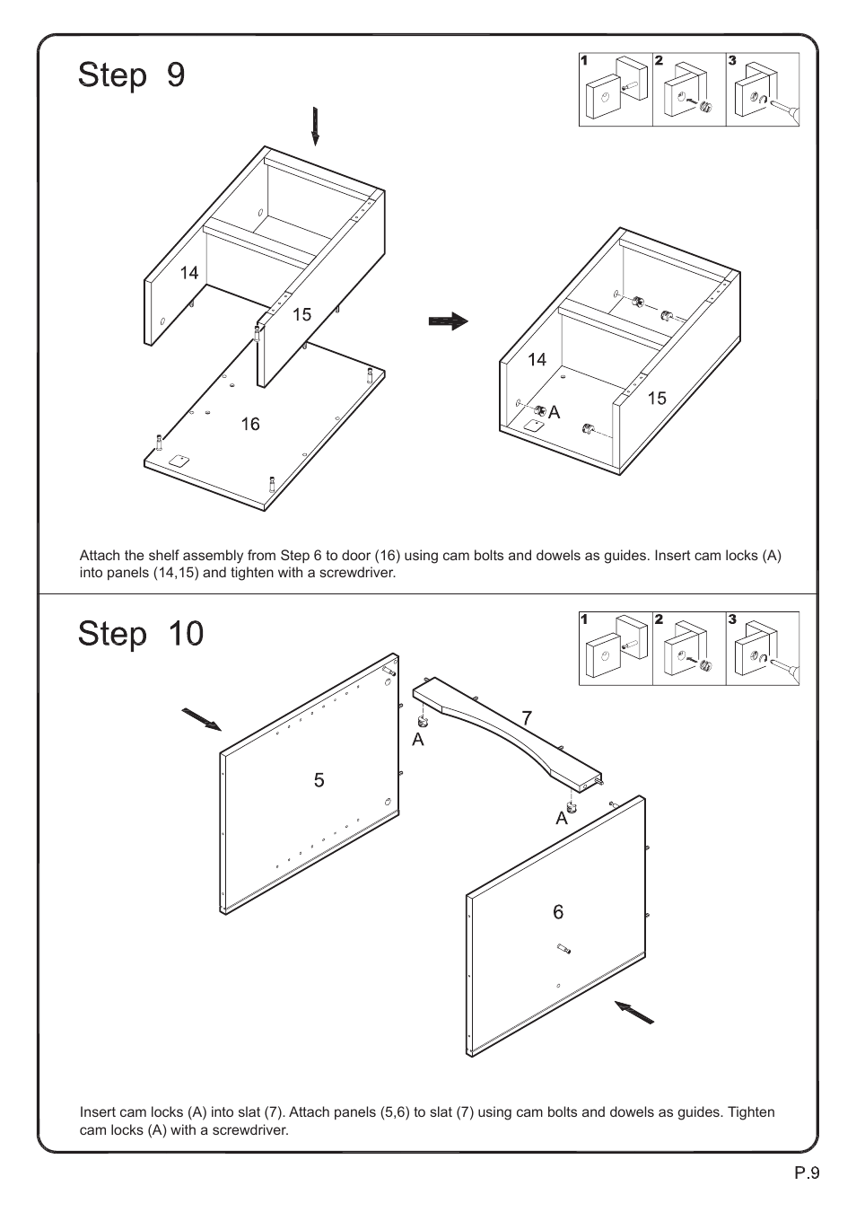 Walker Edison Furniture W42C77 Morristown 42 TV Console User Manual | Page 9 / 16