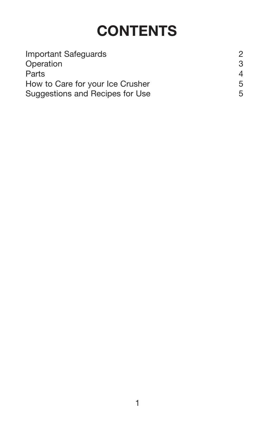 Waring Pro IC70 User Manual | Page 2 / 12