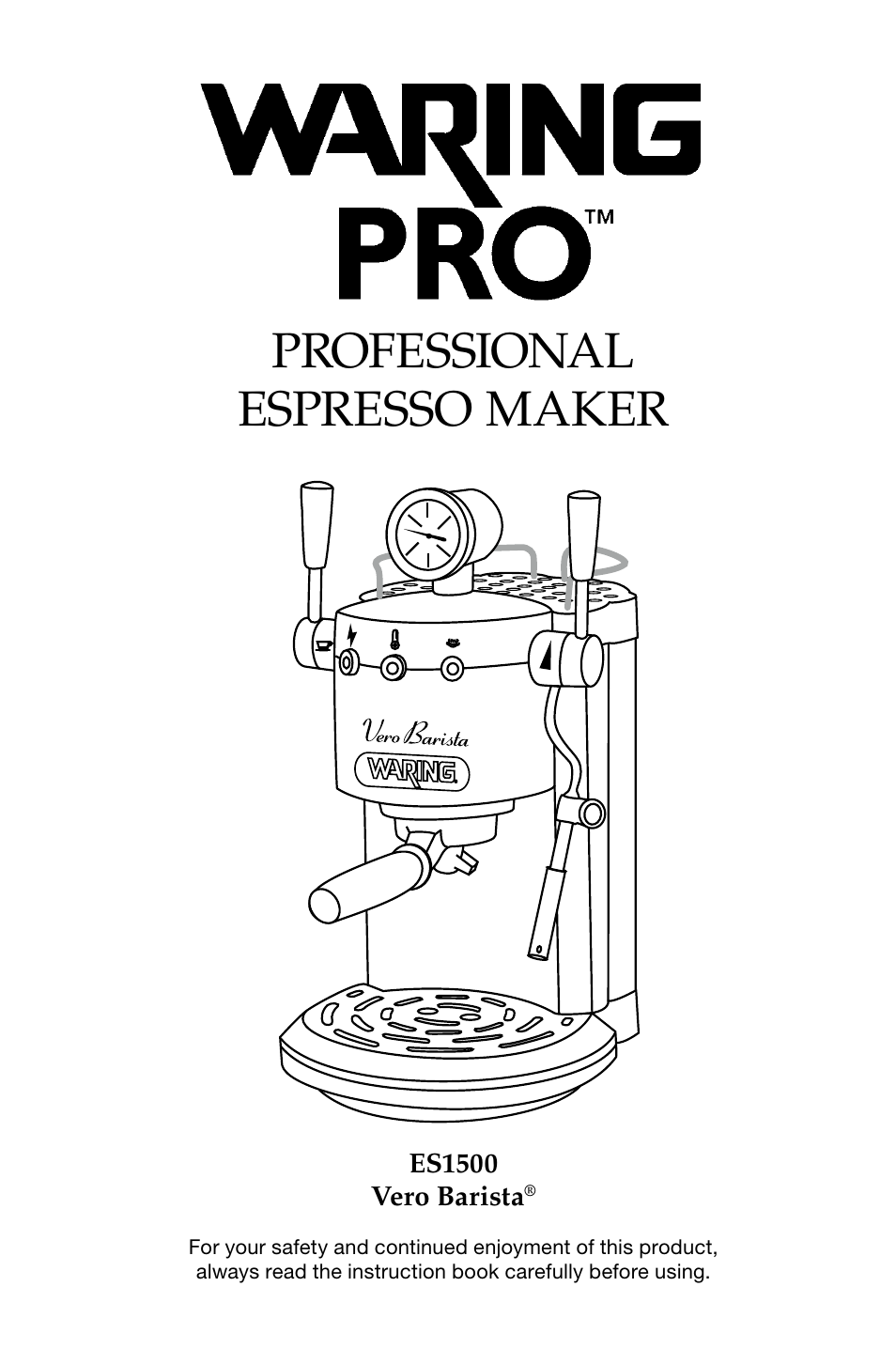 Waring Pro ES1500 User Manual | 20 pages