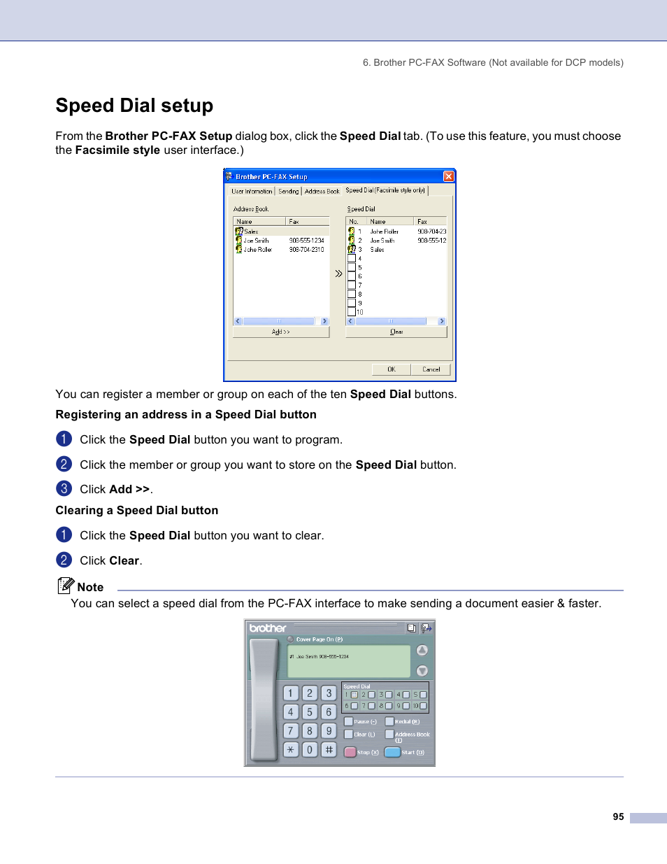 Speed dial setup | Brother DCP 8060 User Manual | Page 101 / 182