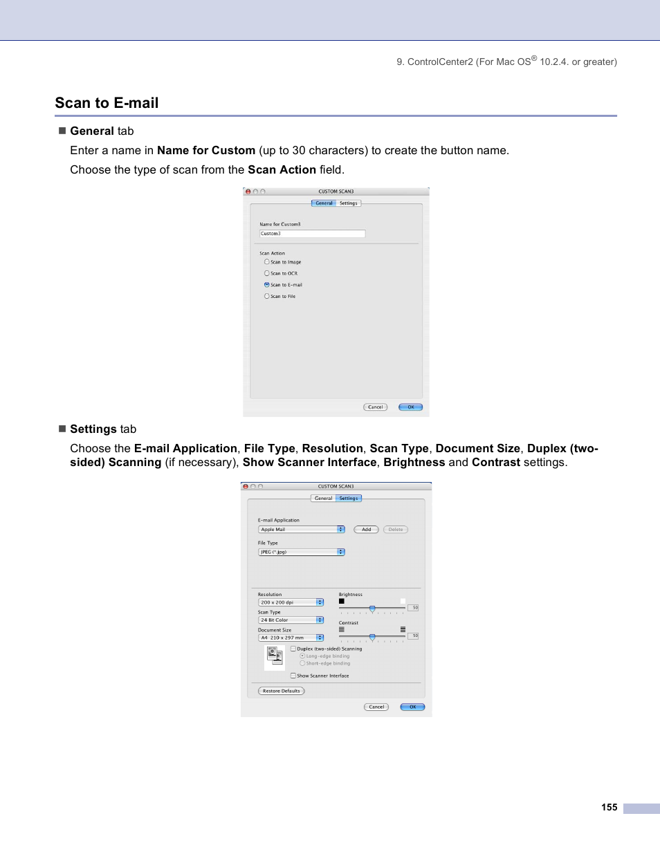 Scan to e-mail | Brother DCP 8060 User Manual | Page 161 / 182