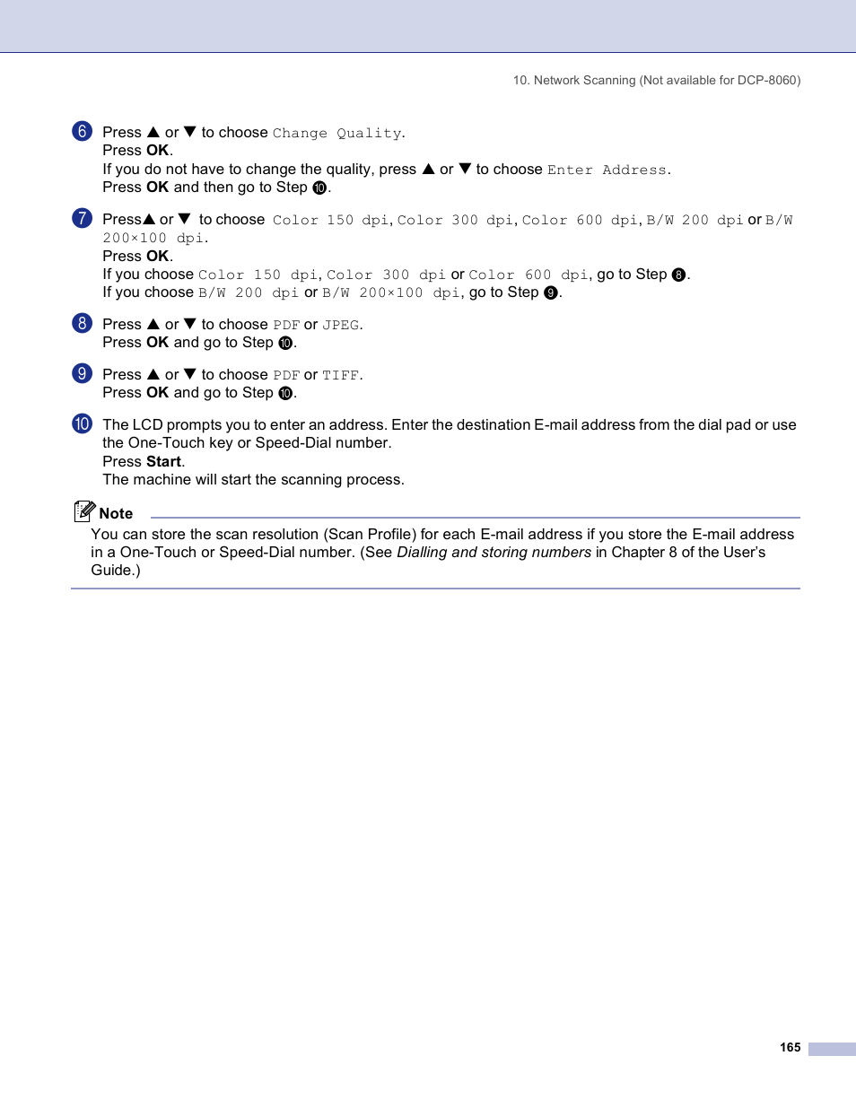 Brother DCP 8060 User Manual | Page 171 / 182