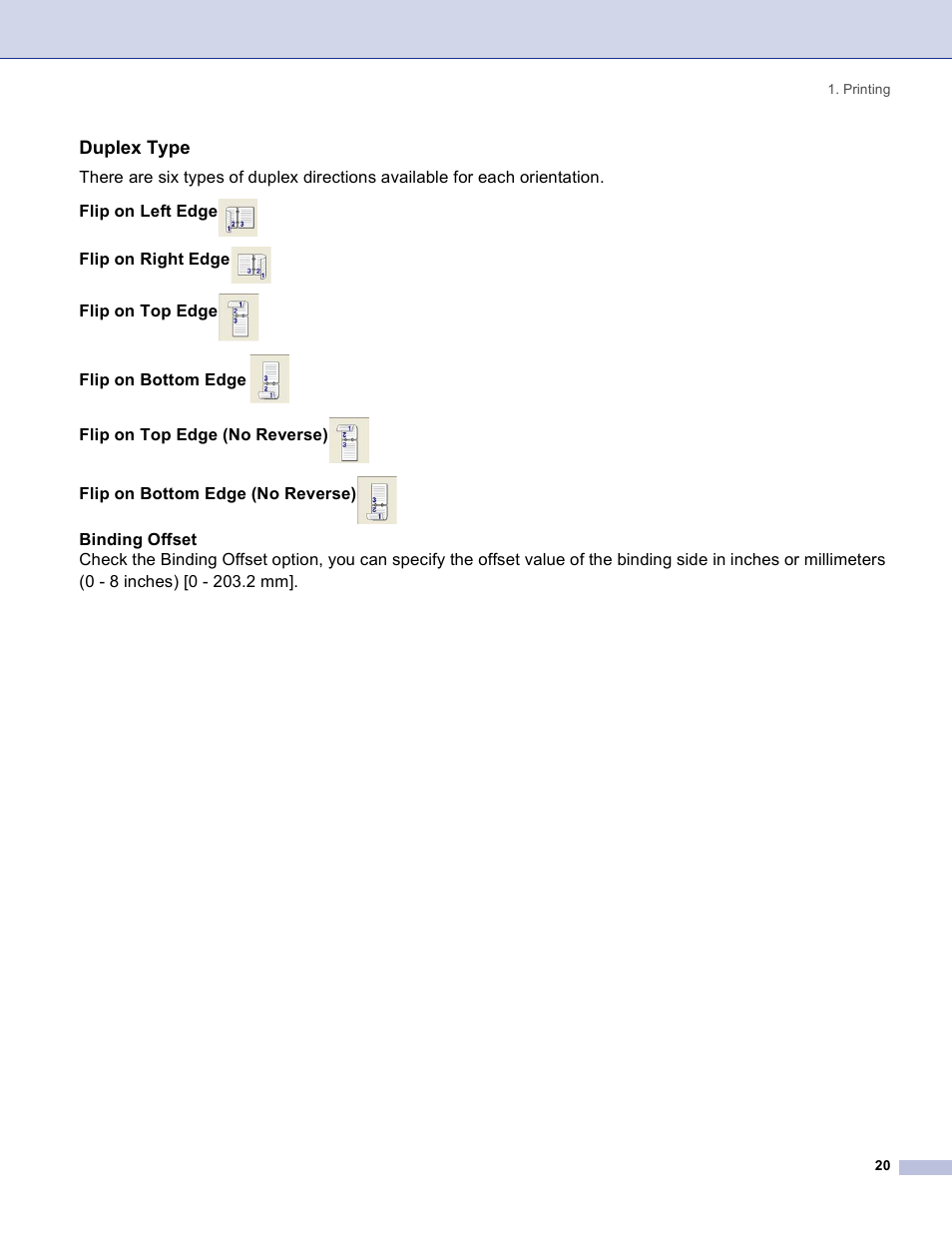 Duplex type | Brother DCP 8060 User Manual | Page 26 / 182