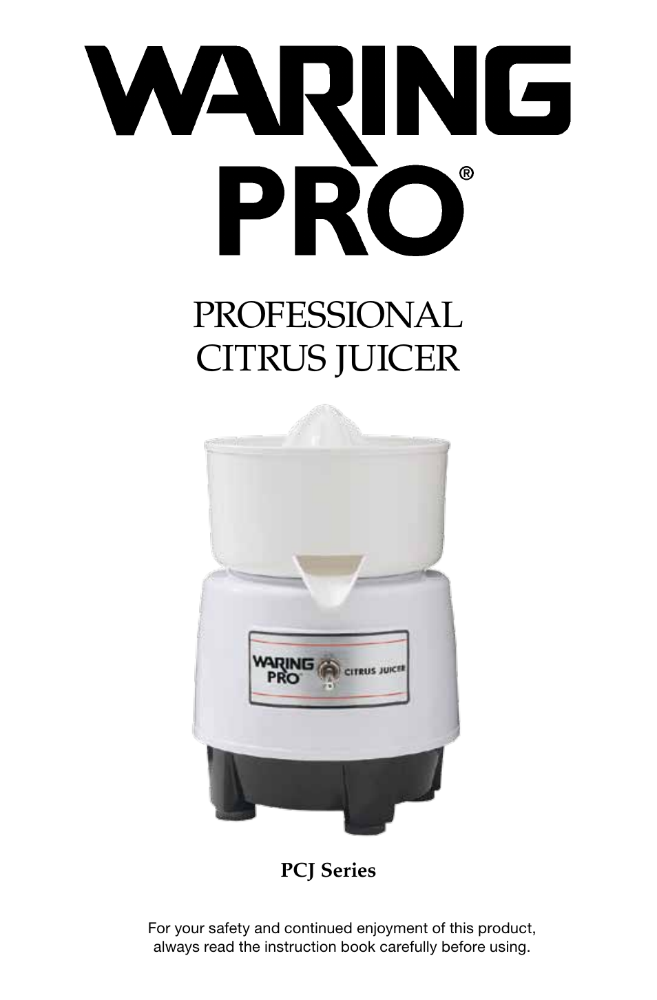 Waring Pro PCJ218 User Manual | 8 pages