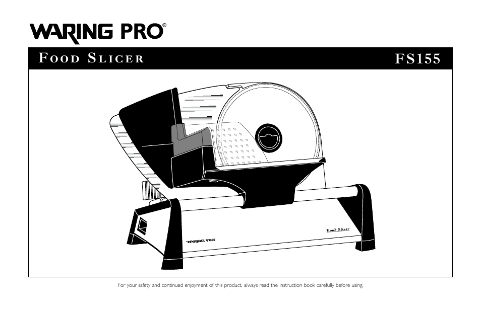 Waring Pro FS155 User Manual | 8 pages