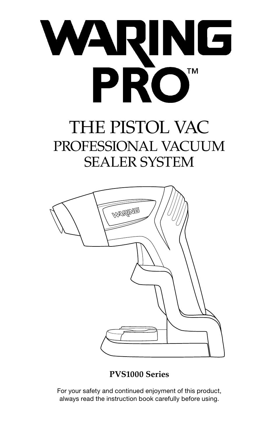 Waring Pro PVS1000 User Manual | 7 pages