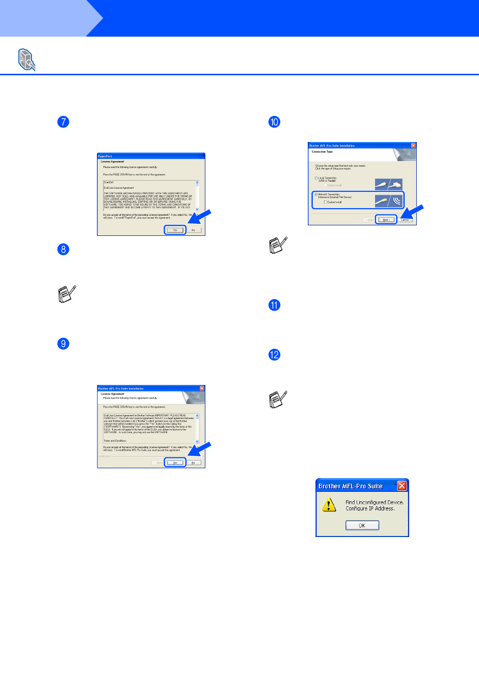 Step 2, Installing the driver & software, For network interface cable users (for windows | Brother BDL4231CS User Manual | Page 37 / 52