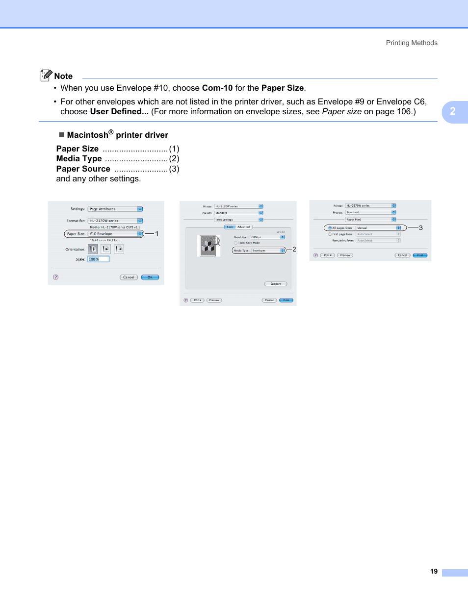 Macintosh | Brother HL-2150N User Manual | Page 26 / 130