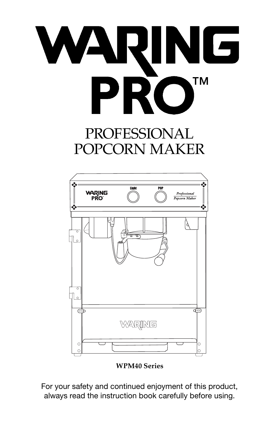 Waring Pro WPM40 User Manual | 8 pages