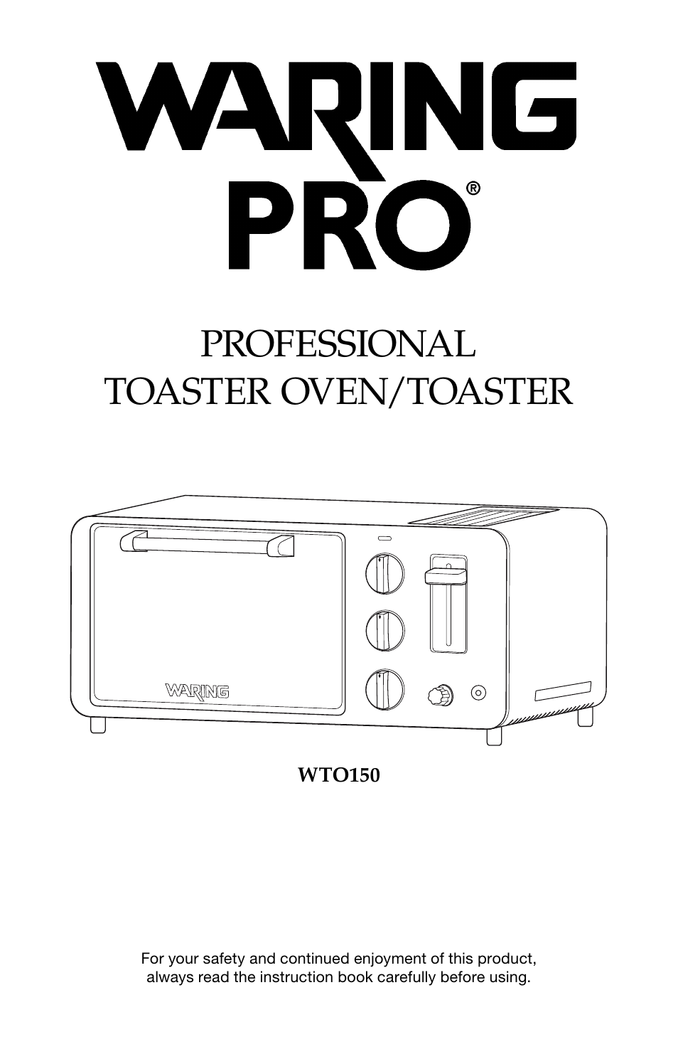 Waring Pro WTO150 User Manual | 12 pages