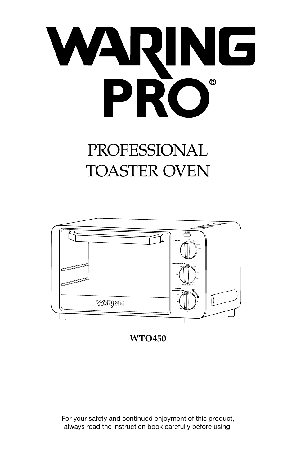 Waring Pro WTO450 User Manual | 12 pages