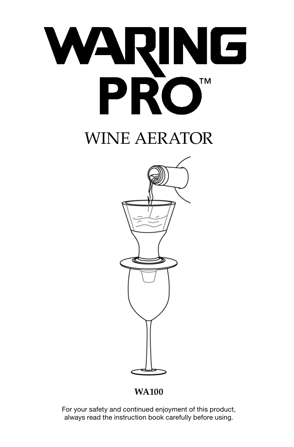 Waring Pro WA100 User Manual | 4 pages