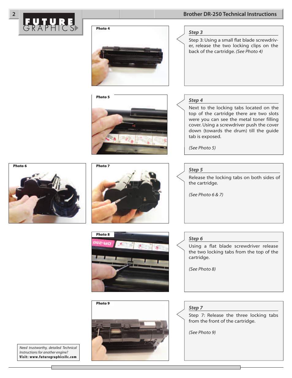 Brother DR-250 User Manual | Page 2 / 9