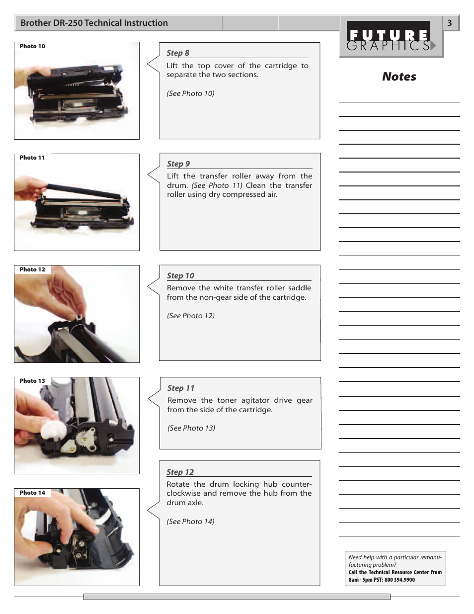 Brother DR-250 User Manual | Page 3 / 9