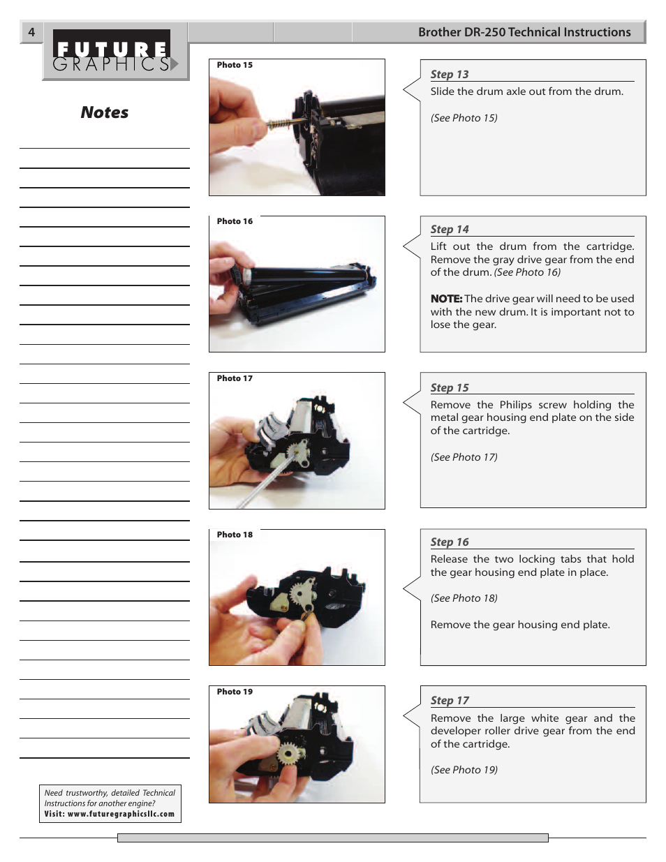 Brother DR-250 User Manual | Page 4 / 9