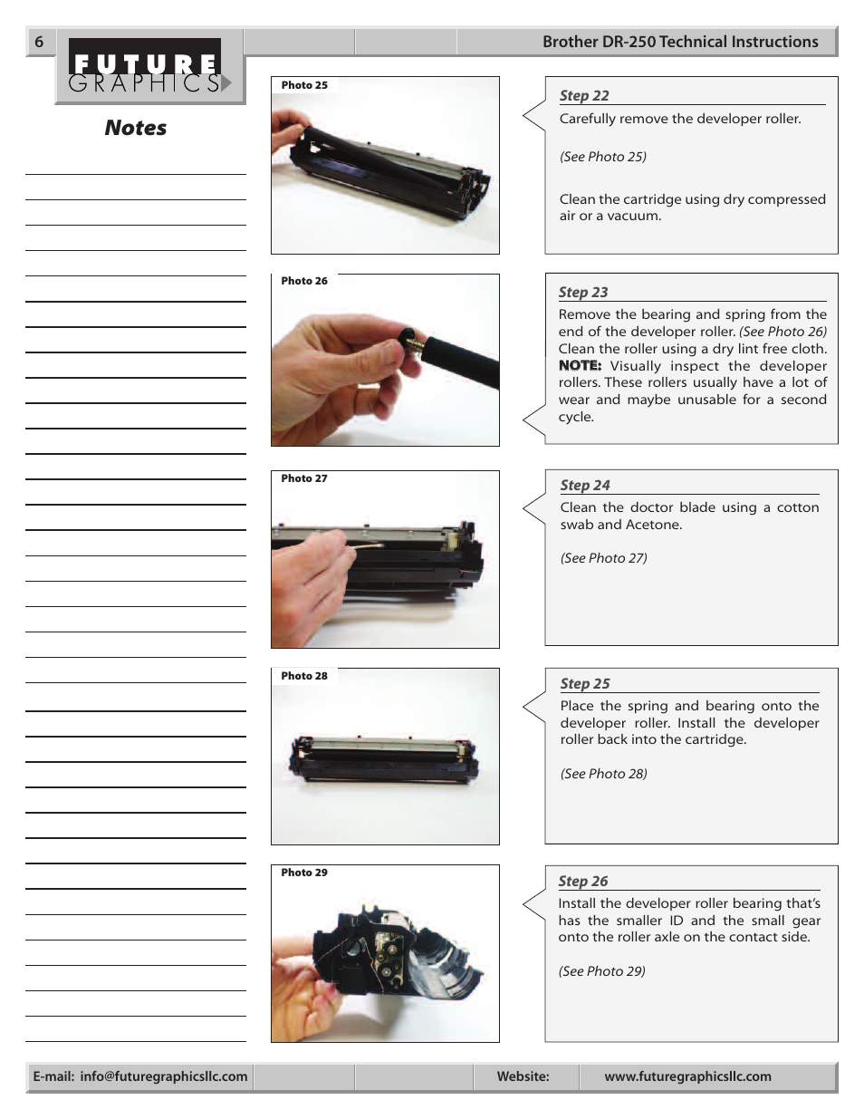 Brother DR-250 User Manual | Page 6 / 9