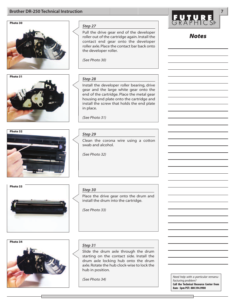 Brother DR-250 User Manual | Page 7 / 9