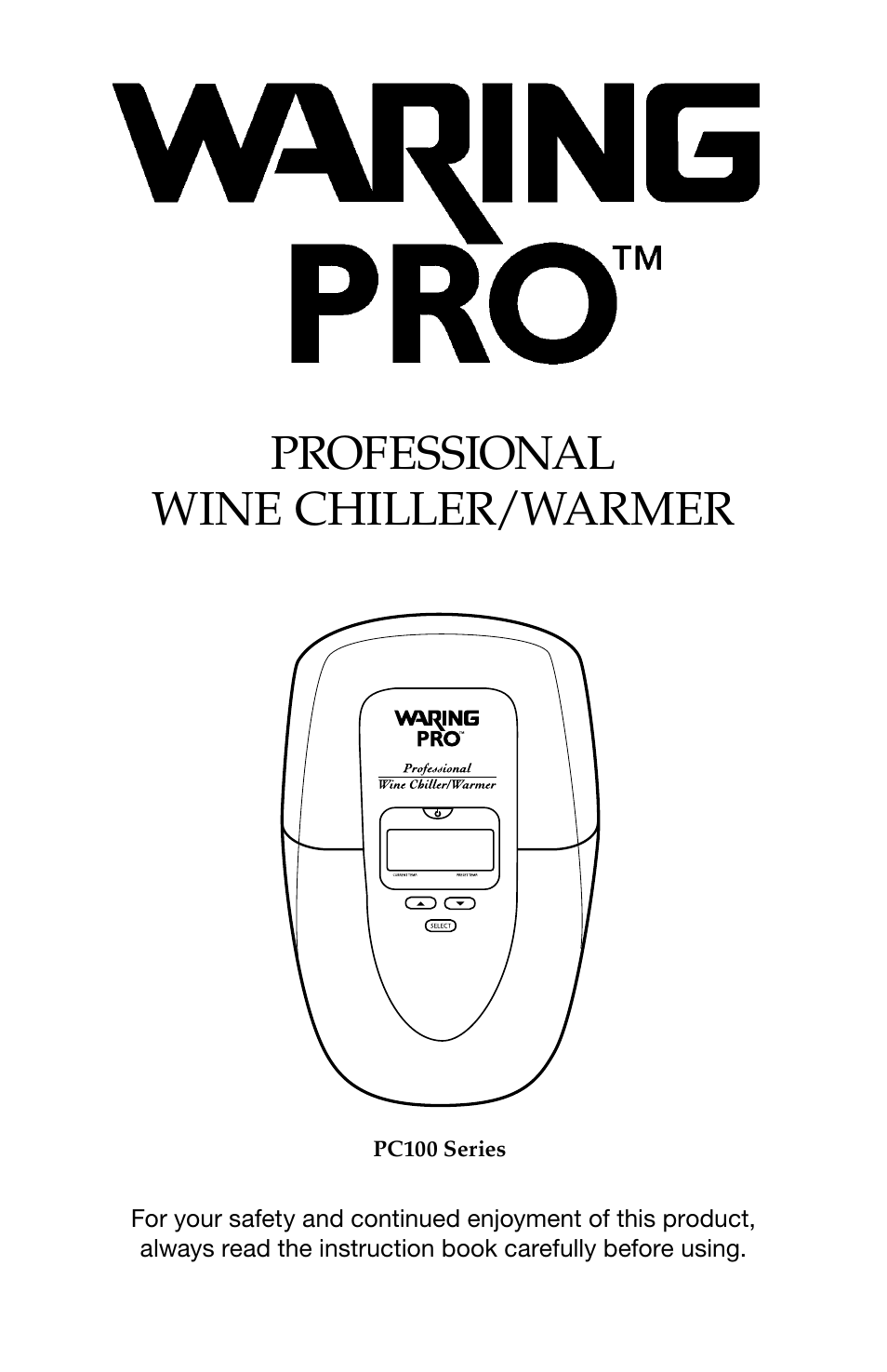 Waring Pro PC100 User Manual | 8 pages