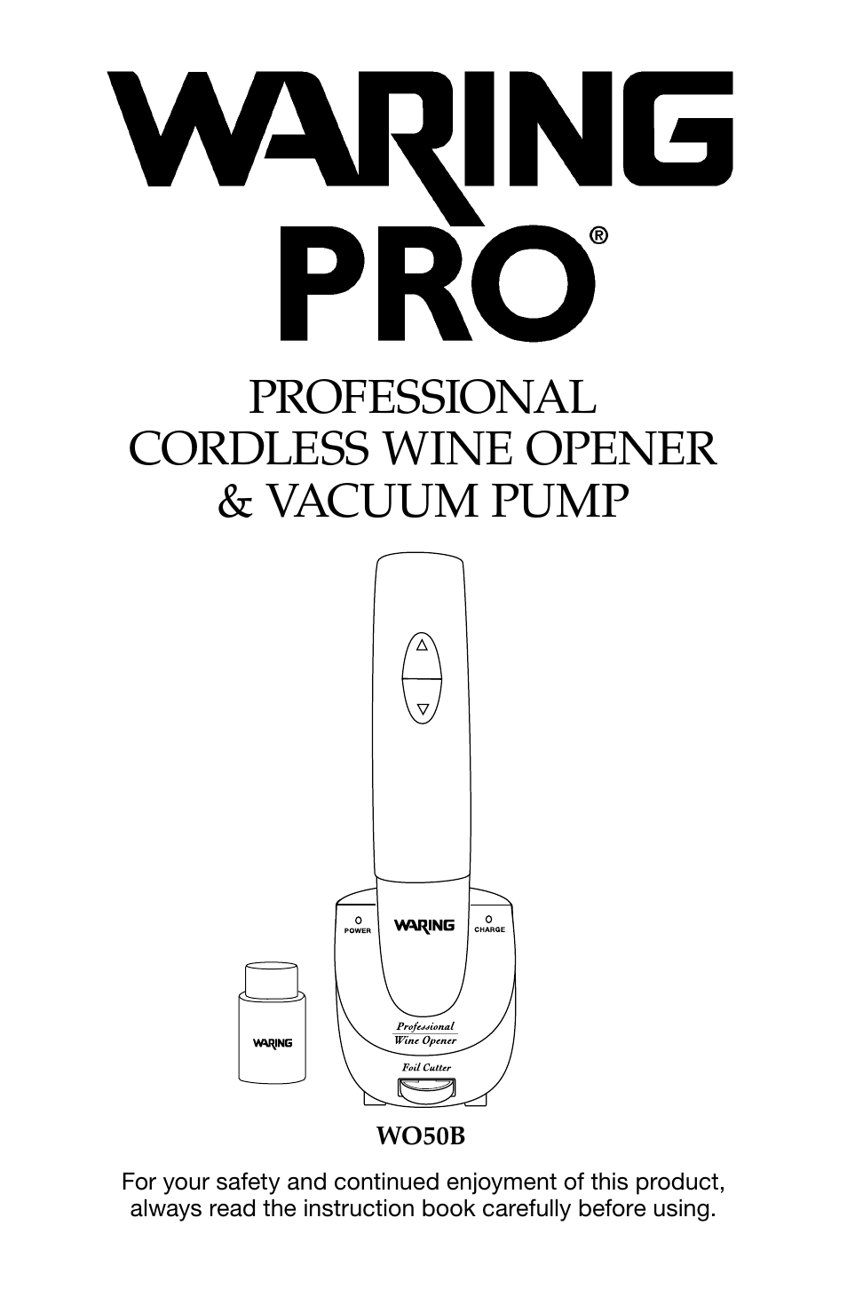 Waring Pro WO50B User Manual | 5 pages